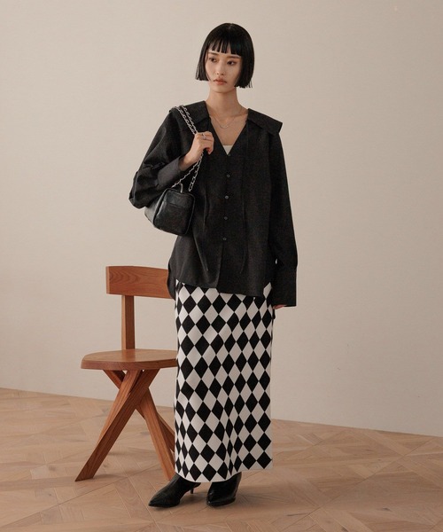 LOWRYS FARM(ローリーズファーム)の「ブザムシャツLS 595333(シャツ/ブラウス・レディース・ブラウン/オフホワイト/ブラック・FREE)」の20枚目の写真