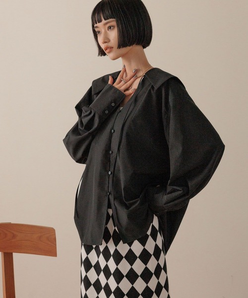 LOWRYS FARM(ローリーズファーム)の「ブザムシャツLS 595333(シャツ/ブラウス・レディース・ブラウン/オフホワイト/ブラック・FREE)」の17枚目の写真