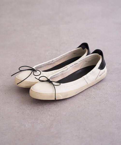 BEARDSLEY(ビアズリー)の「《HIDN ANDER》AMYバレエシューズ(パンプス・レディース・ブラウン/ホワイト・36/37/38/39/35)」の3枚目の写真