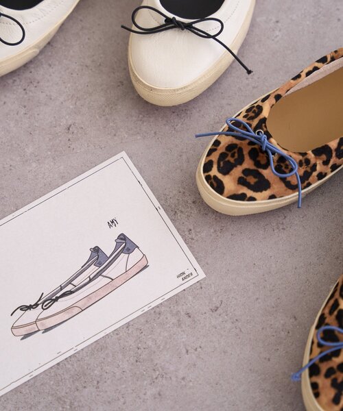 BEARDSLEY(ビアズリー)の「《HIDN ANDER》AMYバレエシューズ(パンプス・レディース・ブラウン/ホワイト・36/37/38/39/35)」の14枚目の写真