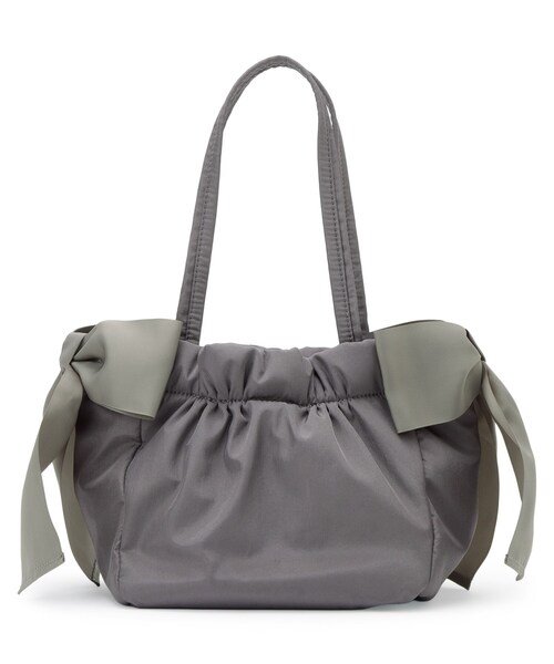 couture brooch（クチュールブローチ）の「サイドリボントートバッグ（トートバッグ・レディース・ダークグレー/ピンク/ブラック・00）」の3枚目の写真