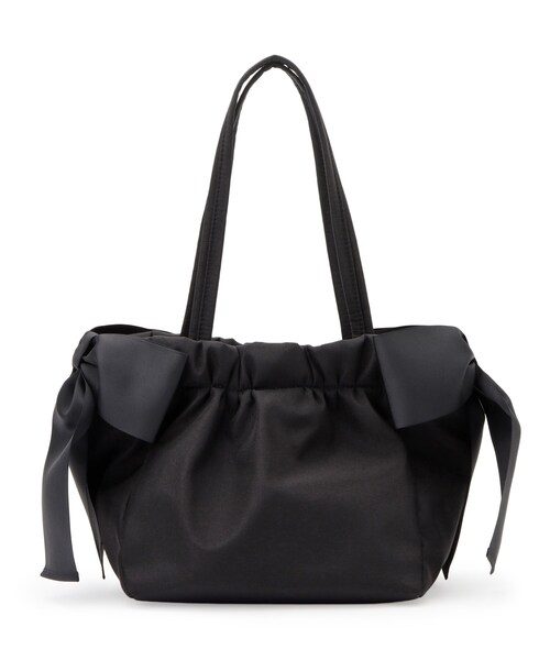 couture brooch（クチュールブローチ）の「サイドリボントートバッグ（トートバッグ・レディース・ダークグレー/ピンク/ブラック・00）」の2枚目の写真