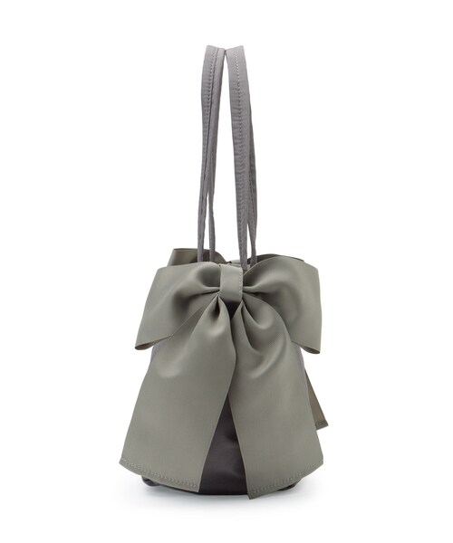 couture brooch（クチュールブローチ）の「サイドリボントートバッグ（トートバッグ・レディース・ダークグレー/ピンク/ブラック・00）」の13枚目の写真