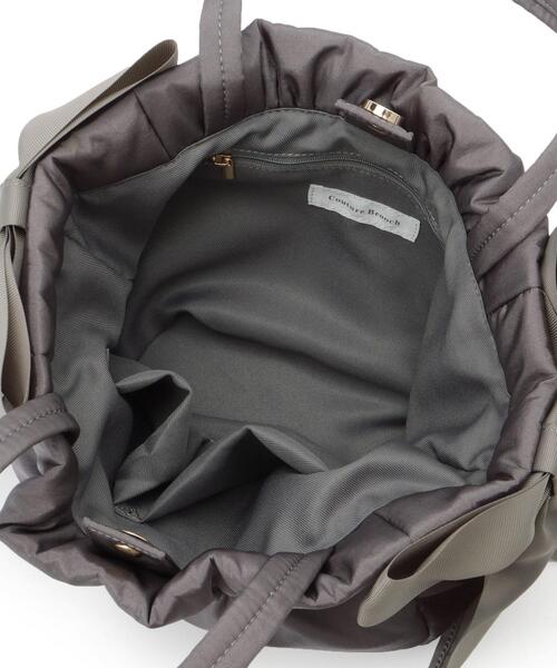 couture brooch（クチュールブローチ）の「サイドリボントートバッグ（トートバッグ・レディース・ダークグレー/ピンク/ブラック・00）」の10枚目の写真