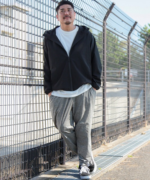 PIMLICO(ピムリコ)の「PIMLICO (ピムリコ) 裏メッシュ フルジップ ブルゾン(ナイロンジャケット・メンズ・ネイビー/ダークグレー/ブラック/カーキ・X1(3L~4L)/X2(4L~5L)/X3(6L~7L)/X4(8L~9L)/X5(9L~10L))」の7枚目の写真
