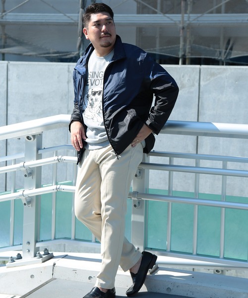 PIMLICO(ピムリコ)の「PIMLICO (ピムリコ) 裏メッシュ フルジップ ブルゾン(ナイロンジャケット・メンズ・ネイビー/ダークグレー/ブラック/カーキ・X1(3L~4L)/X2(4L~5L)/X3(6L~7L)/X4(8L~9L)/X5(9L~10L))」の16枚目の写真