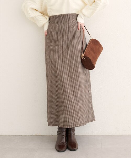 natural couture（ナチュラルクチュール）の「チェック柄ペンシルスカート（スカート・レディース・その他1/その他2/その他3・FREE）」の5枚目の写真