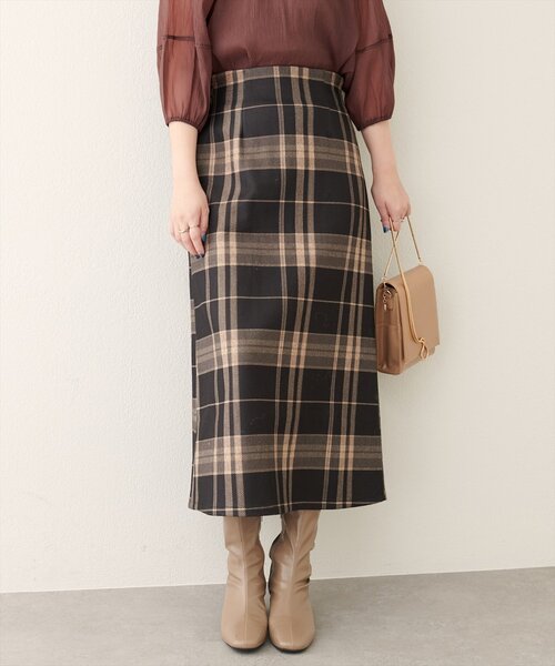 natural couture（ナチュラルクチュール）の「チェック柄ペンシルスカート（スカート・レディース・その他1/その他2/その他3・FREE）」の21枚目の写真