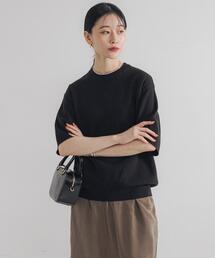 URBAN RESEARCH | コットンカシミヤハーフスリーブニット(ニット/セーター)