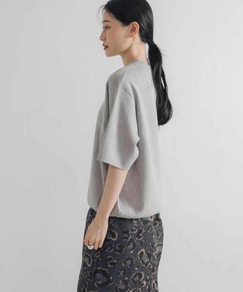 URBAN RESEARCH(アーバンリサーチ)の「コットンカシミヤハーフスリーブニット(ニット/セーター・レディース・オフホワイト/グレー/ブラック・FREE)」の12枚目の写真