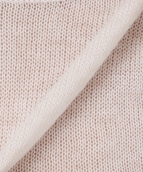 IENA(イエナ)の「シアーニットパーカー(パーカー・レディース・アイボリー/ブラウン・FREE)」の5枚目の写真