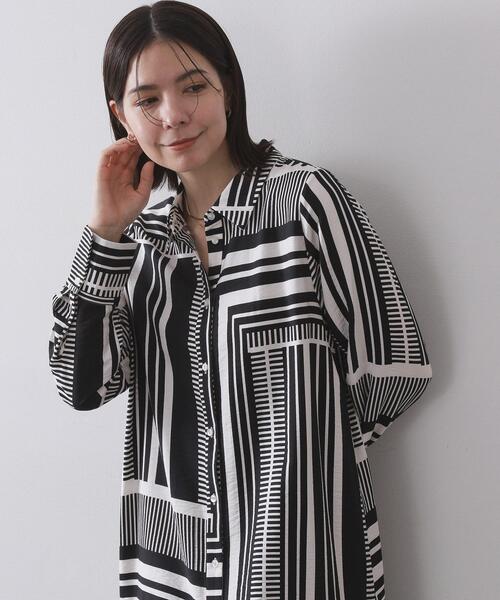 セール】ジオメトリック柄ワンピース（ワンピース）｜OPAQUE.CLIP