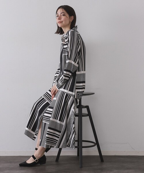 セール】ジオメトリック柄ワンピース（ワンピース）｜OPAQUE.CLIP