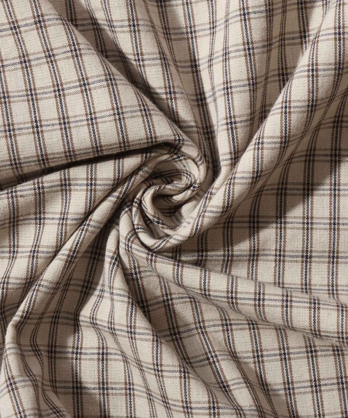 SITRY(シトリー)の「SITRY Nylon & Cotton Hoodie/別注 オーバーサイズ 配色ステッチ 無地 チェック柄 ジップパーカー フーディー ナイロンジャケット ブルゾン(ナイロンジャケット・メンズ・ブラック/ブラウン/ブラック系その他/ベージュ系その他・LL/M/L)」の17枚目の写真