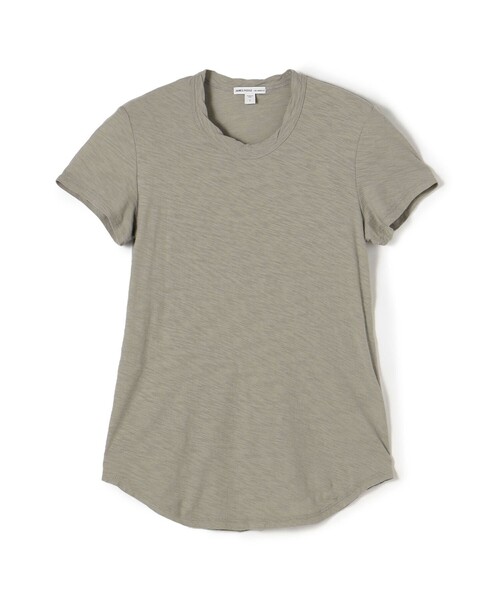 JAMES PERSE(ジェームスパース)の「スラブジャージー クルーネックTシャツ WUA3037(Tシャツ/カットソー・レディース・レッド系その他2/グレー・1/0)」の2枚目の写真