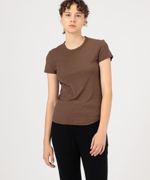 JAMES PERSE(ジェームスパース)の「スラブジャージー クルーネックTシャツ WUA3037(Tシャツ/カットソー・レディース・レッド系その他2/グレー・1/0)」の4枚目の写真