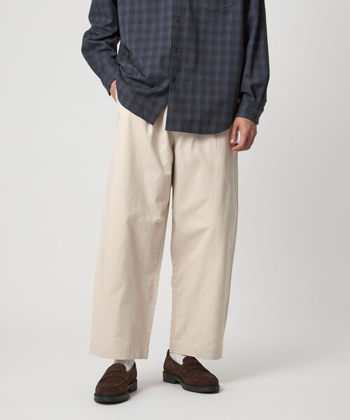 green label relaxing（グリーンレーベルリラクシング）の「【WEB限定】＜3/2 WORKS＞GLR ワイドチノ チノパンツ（チノパンツ・メンズ・ベージュ/ナチュラル/ブラック/オリーブ・S/XL/M/L）」の3枚目の写真