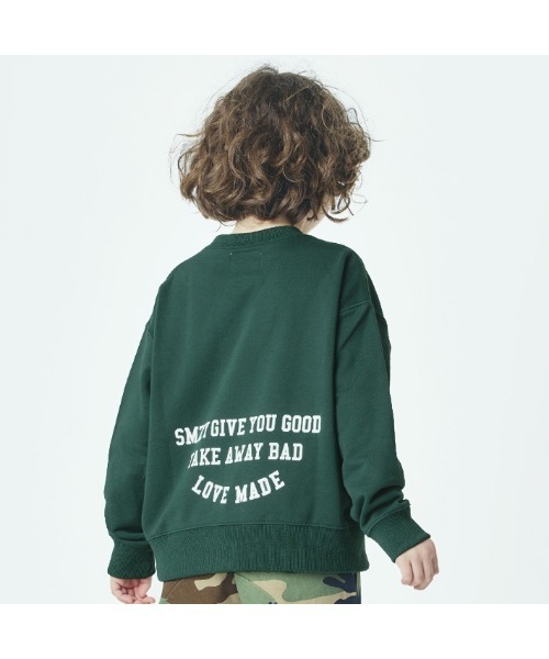 Smoothy（スムージー）の「Smoothy College Sweat / スムージー カレッジトレーナー（スウェット・キッズ・グリーン/スミクロ/ヘザーグレー・LARGE/X-LARGE/MEDIUM）」の8枚目の写真