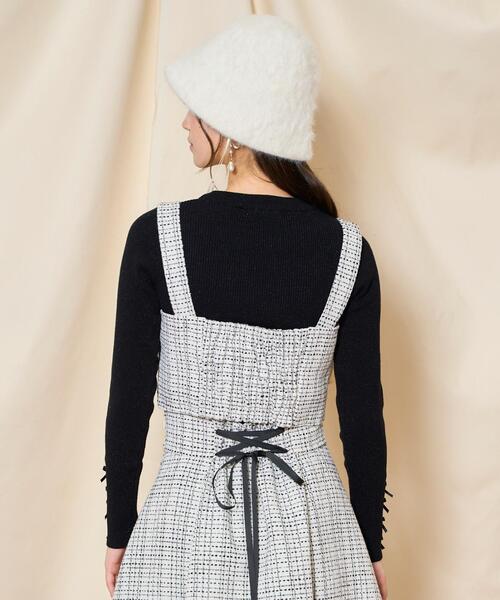 WILLSELECTION（ウィルセレクション）の「ツイードビスチェ（その他トップス・レディース・ピンク/ブラック/ブルー/オフホワイト・FREE）」の9枚目の写真