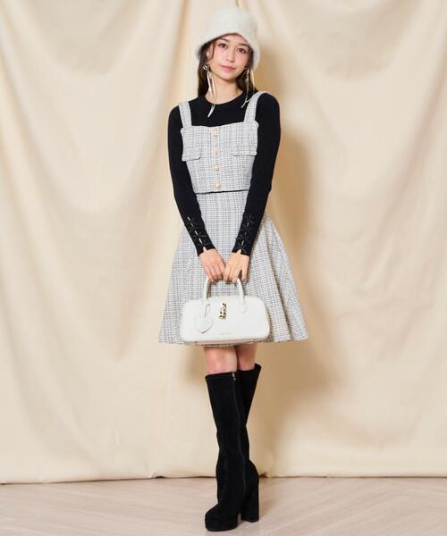 WILLSELECTION（ウィルセレクション）の「ツイードビスチェ（その他トップス・レディース・ピンク/ブラック/ブルー/オフホワイト・FREE）」の14枚目の写真