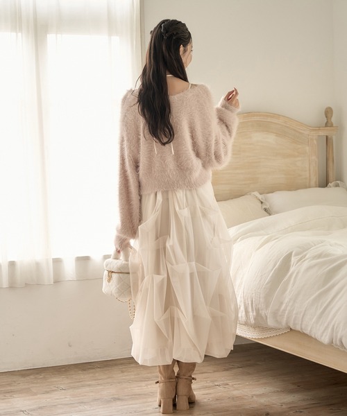 デザインバルーンキャミワンピース（ワンピース）｜one after another