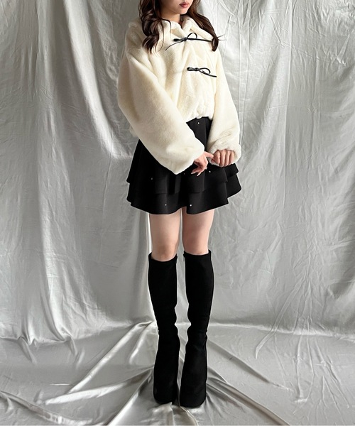 one way（ワンウェイ）の「リボンファージャケット（その他アウター・レディース・ホワイト/ピンク/ブラック/ブラウン・FREE）」の11枚目の写真