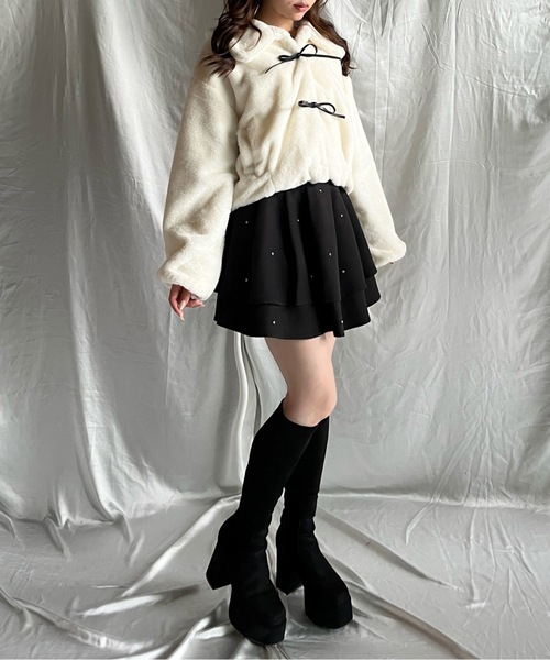 one way（ワンウェイ）の「リボンファージャケット（その他アウター・レディース・ホワイト/ピンク/ブラック/ブラウン・FREE）」の13枚目の写真