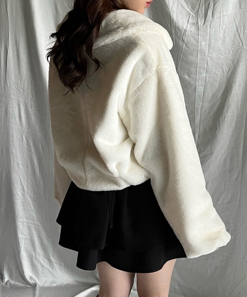 one way（ワンウェイ）の「リボンファージャケット（その他アウター・レディース・ホワイト/ピンク/ブラック/ブラウン・FREE）」の8枚目の写真