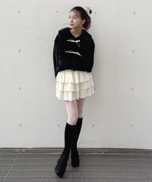 one way（ワンウェイ）の「リボンファージャケット（その他アウター・レディース・ホワイト/ピンク/ブラック/ブラウン・FREE）」の20枚目の写真