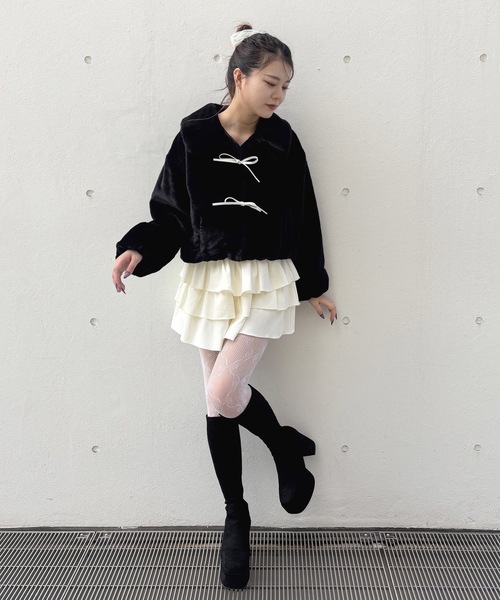 one way（ワンウェイ）の「リボンファージャケット（その他アウター・レディース・ホワイト/ピンク/ブラック/ブラウン・FREE）」の21枚目の写真