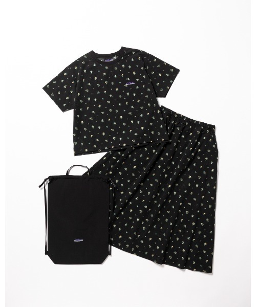 THOUSAND MILE（サウザンドマイル）の「[L's]SHORT SLEEVE T-SHIRT & SKIRT SET NY/PU PRINT/ショートスリーブTシャツ＆スカートセット プリント（セットアップ・レディース・ブラウン系その他/ブラック系その他/レオパード・FREE）」の3枚目の写真