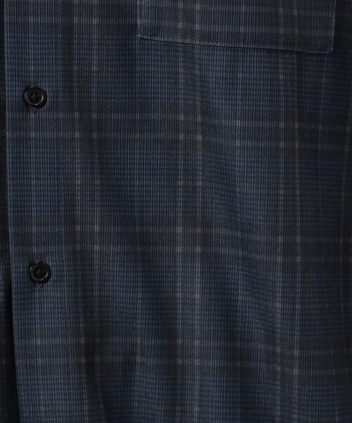 COMME CA ISM（コムサイズム）の「トリコットコーデュロイチェックプリント  ショートポイントカラー シャツ（シャツ/ブラウス・メンズ・ブラウン/ネイビー・SMALL/MEDIUM/LARGE）」の19枚目の写真