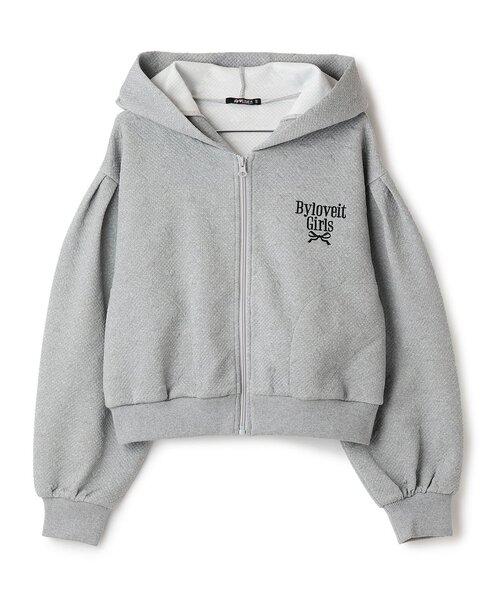 by LOVEiT（バイラビット）の「【WEB限定】クマ耳パーカー（パーカー・キッズ・グレー系/オフホワイト・120cm/150cm/130cm/160cm/140cm）」の2枚目の写真