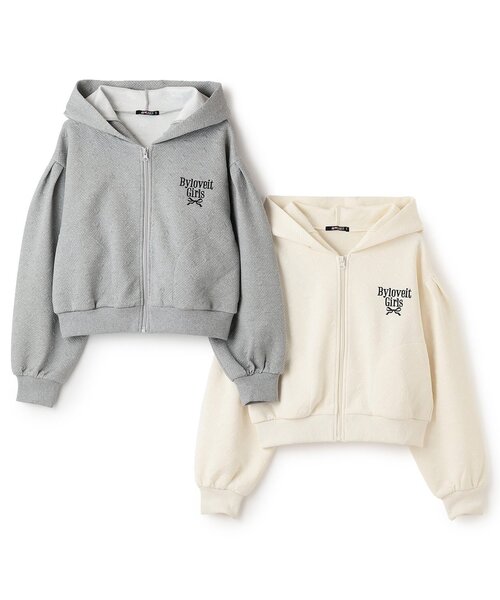 by LOVEiT（バイラビット）の「【WEB限定】クマ耳パーカー（パーカー・キッズ・グレー系/オフホワイト・120cm/150cm/130cm/160cm/140cm）」の9枚目の写真