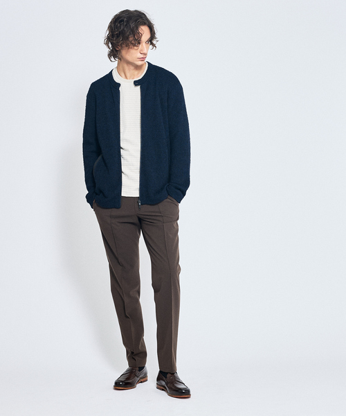 ABAHOUSE(アバハウス)の「アイレットベロア クルーネック長袖Tシャツ(Tシャツ/カットソー・メンズ・アイボリー/ブラック/ライトブラウン・46/48/50)」の14枚目の写真