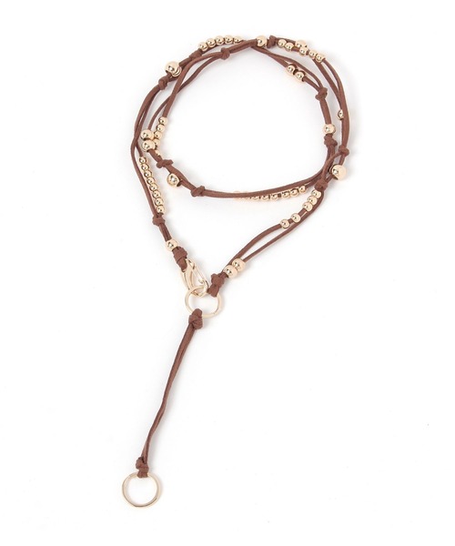 LOWRYS FARM(ローリーズファーム)の「FSマルチWAYコード 598335(ネックレス・レディース・ブラウン/ブラック・FREE)」の1枚目の写真