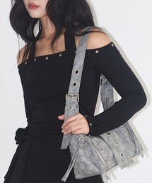 【日本未発売/WEB限定】ILLIGO(イリゴ)/ヴィンテージ アイレット スタッズ ショルダーバッグ/RIFF EYELET SHOULDER BAG