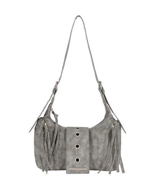 ILLIGO(イリゴ)の「【日本未発売/WEB限定】ILLIGO(イリゴ)/ヴィンテージ アイレット スタッズ ショルダーバッグ/RIFF EYELET SHOULDER BAG(ショルダーバッグ・レディース・ブラック/ベージュ/グレー・FREE)」の20枚目の写真