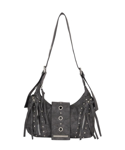 ILLIGO(イリゴ)の「【日本未発売/WEB限定】ILLIGO(イリゴ)/ヴィンテージ アイレット スタッズ ショルダーバッグ/RIFF EYELET SHOULDER BAG(ショルダーバッグ・レディース・ブラック/ベージュ/グレー・FREE)」の15枚目の写真