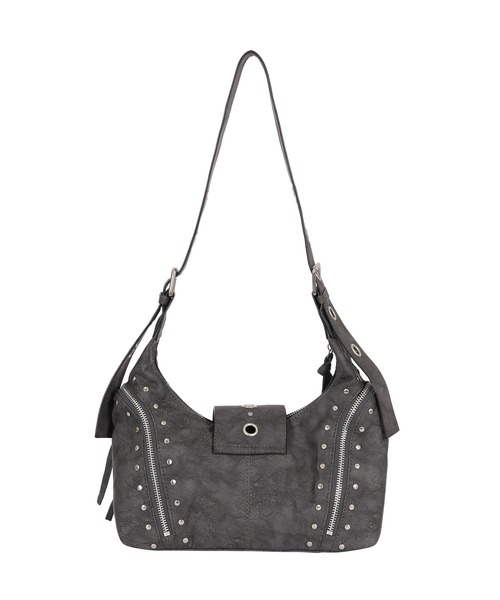 ILLIGO(イリゴ)の「【日本未発売/WEB限定】ILLIGO(イリゴ)/ヴィンテージ アイレット スタッズ ショルダーバッグ/RIFF EYELET SHOULDER BAG(ショルダーバッグ・レディース・ブラック/ベージュ/グレー・FREE)」の16枚目の写真