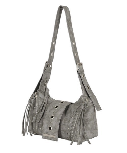 ILLIGO(イリゴ)の「【日本未発売/WEB限定】ILLIGO(イリゴ)/ヴィンテージ アイレット スタッズ ショルダーバッグ/RIFF EYELET SHOULDER BAG(ショルダーバッグ・レディース・ブラック/ベージュ/グレー・FREE)」の22枚目の写真