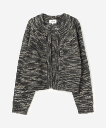 LE GLAZIK | LE GLAZIK | ミックスカラー クルーネックカーディガン WOMEN(カーディガン/ボレロ)