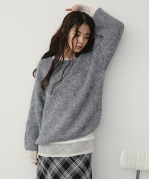 モヘアライクボリュームニット