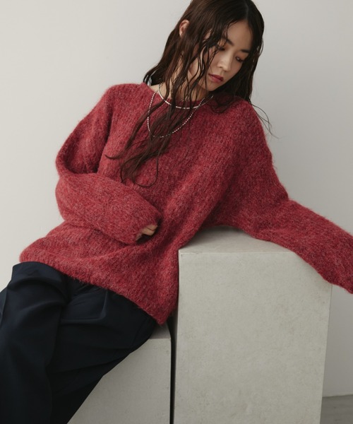 モヘアライクボリュームニット（ニット/セーター）｜Aunt Marie's