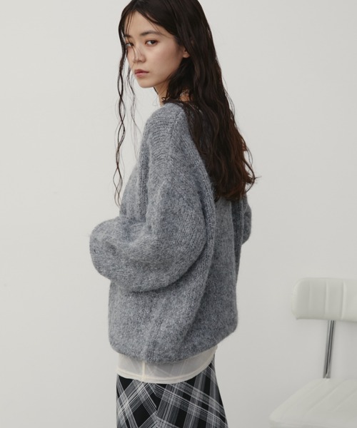 Aunt Marie's(アントマリーズ)の「モヘアライクボリュームニット(ニット/セーター・レディース・アイボリー/レッド/ブラウン/グレー・FREE)」の14枚目の写真