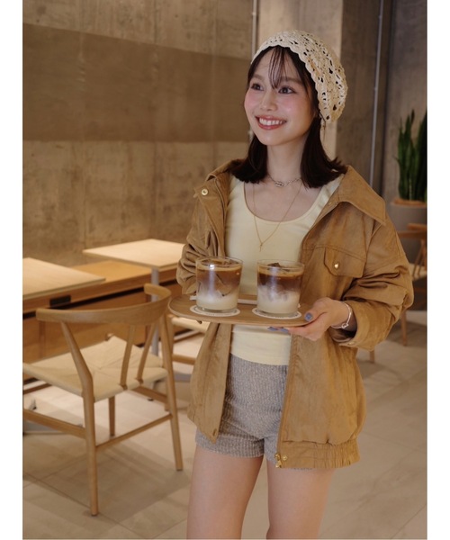 JUMELLE（ジュメロ）の「スウェードジャケット（ブルゾン・レディース・ブラウン/ベージュ・FREE）」の21枚目の写真