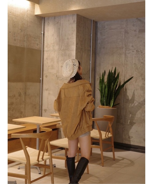 JUMELLE（ジュメロ）の「スウェードジャケット（ブルゾン・レディース・ブラウン/ベージュ・FREE）」の18枚目の写真