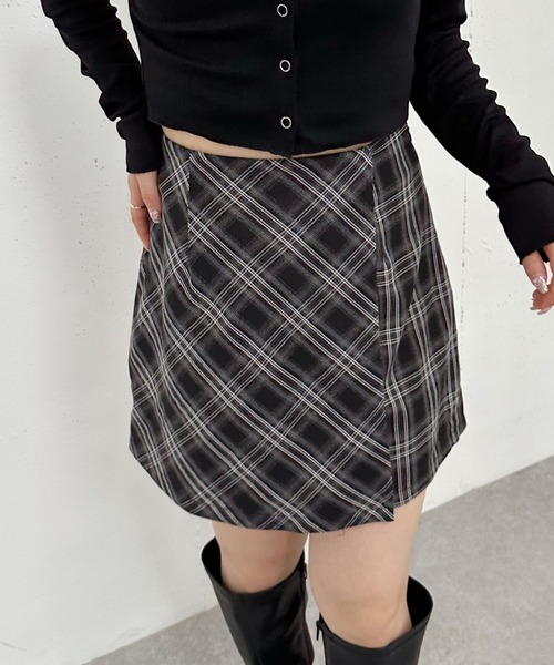 archives（アルシーヴ）の「【SETUP対応】ラップミニスカート