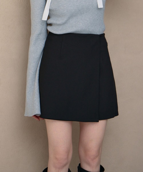 archives（アルシーヴ）の「【ＳＥＴＵＰ対応】ラップミニスカート（スカート・レディース・ブラック/モカ/チャコールグレー/ブラウン・MEDIUM）」の13枚目の写真