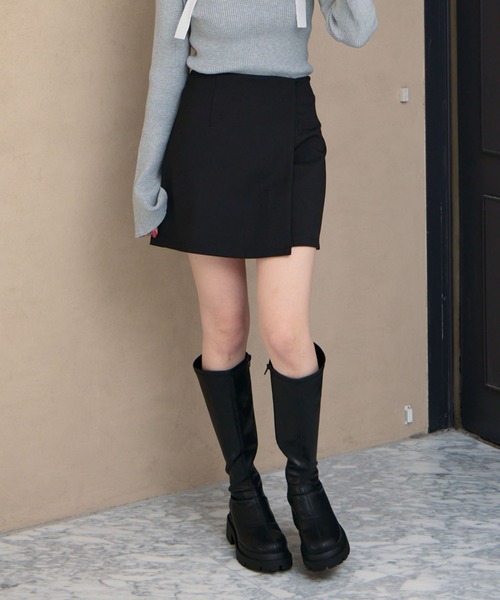 archives（アルシーヴ）の「【ＳＥＴＵＰ対応】ラップミニスカート（スカート・レディース・ブラック/モカ/チャコールグレー/ブラウン・MEDIUM）」の15枚目の写真